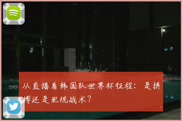 从直播看韩国队世界杯征程:是拼搏还是犯规战术?